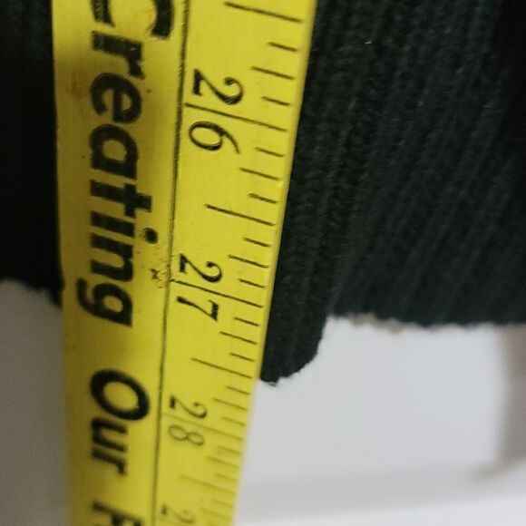 Calvin Klein Men's Black Long Sleeve Quarter Zip Cable Knit Sweater - Picture 7 of 7